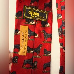 Alynn Red Rottweiler Pattern Tie